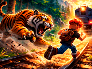 Running From A Hungry Tiger